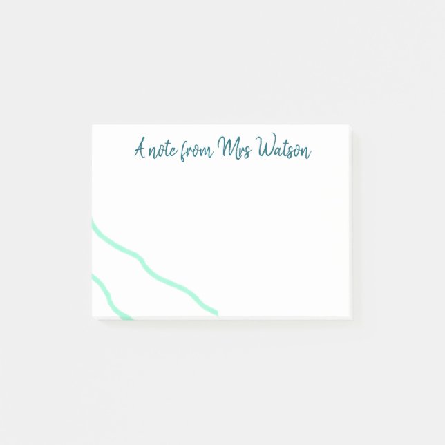 una nota de agregar nombre de profesor simples ond (Anverso)