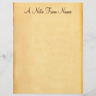 Una Nota De... Estacionamiento de membrete de pape