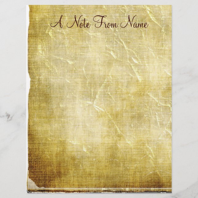 Una Nota De... Estacionamiento de membrete de pape (Anverso)