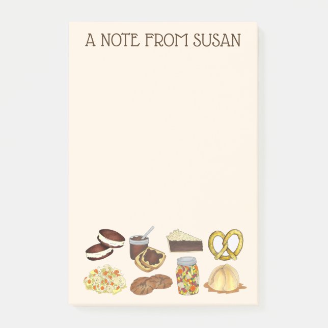 Una nota de la comida holandesa de la PA personali (Anverso)