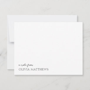 Una Nota De La Tarjeta De Nota De Moda De Tipograf