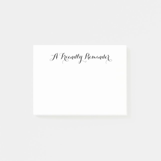 Una nota de Personalizable de recordatorio amistos (Anverso)