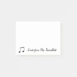 Una nota de un músico