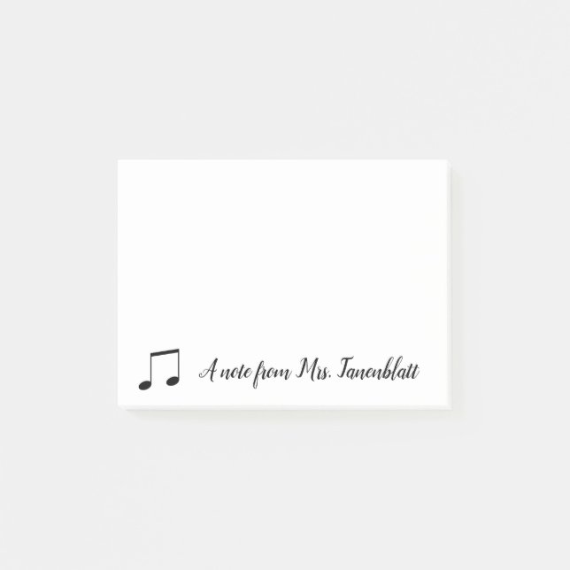 Una nota de un músico (Anverso)
