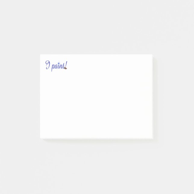 Una nota del artista, Yo pinto Post it Notes (Anverso)