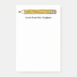 Una Nota Del Lápiz Número 2 Del Profesor