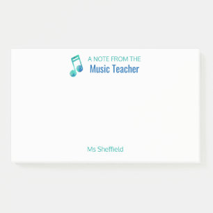 Una nota del Musical personalizado del profesor de