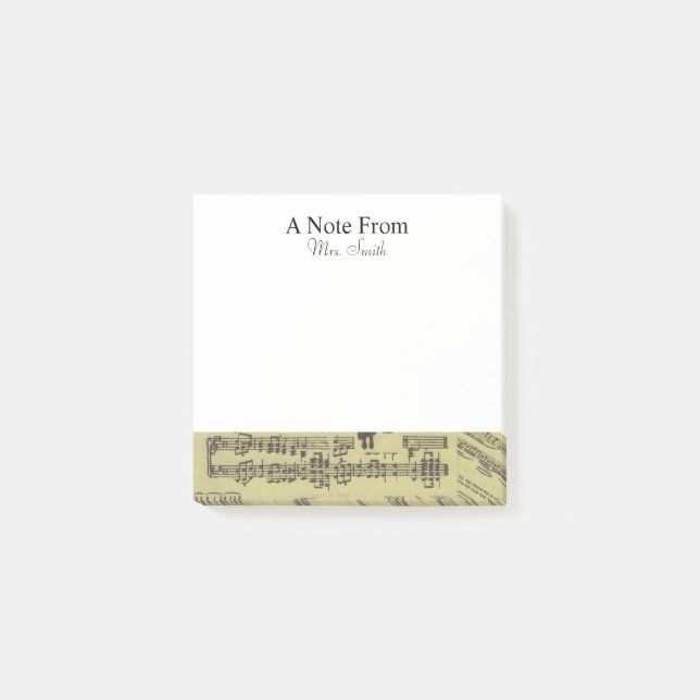 Una nota del músico de notas musicales de hojas an (Anverso)