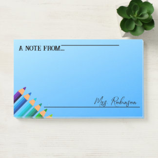 Una Nota Del Profesor | Bloc de notas Boho Rainbow