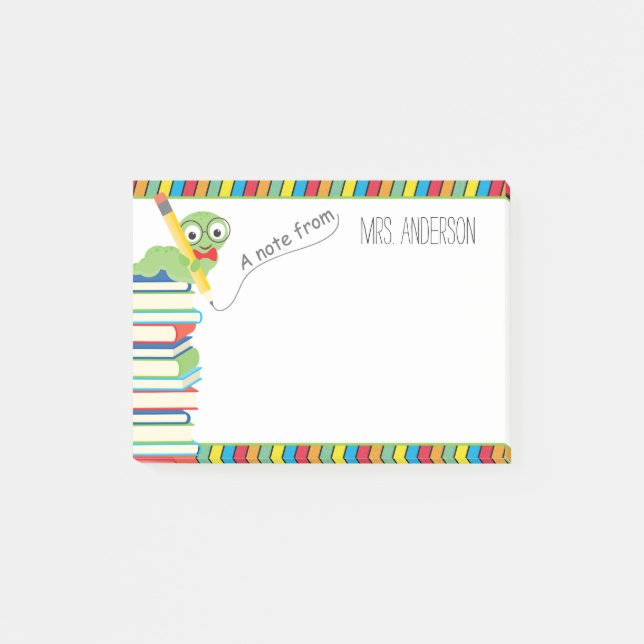 Una nota del profesor con un librogusano (Anverso)