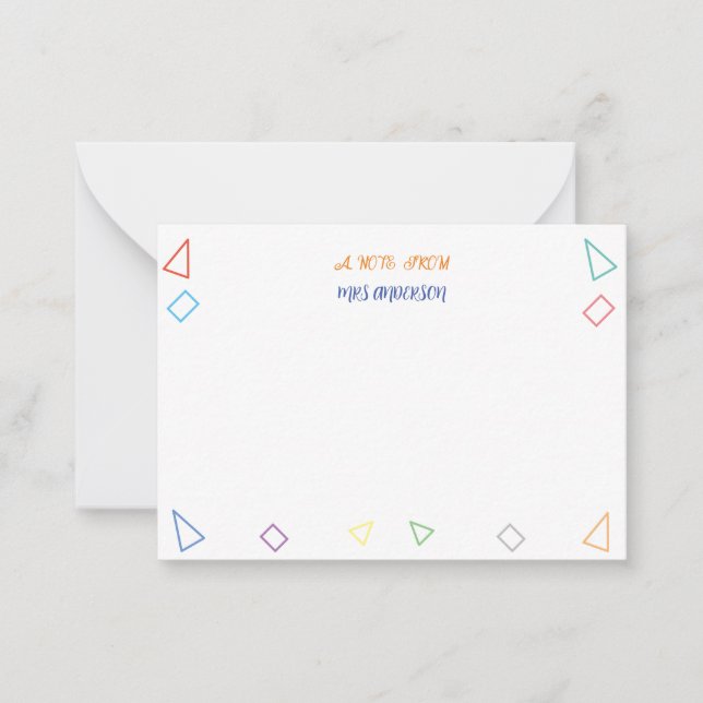 Una nota del profesor Gift (Anverso)