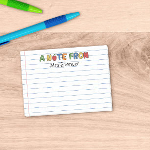 Una nota del profesor reglada