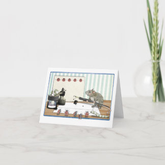 Una nota o invitación del ratón