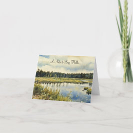 Una nota para decir hola... Tarjeta de nota en bla