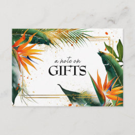 Una nota sobre los regalos Aves del Paraíso