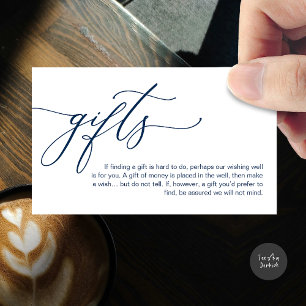 Una nota sobre los regalos, el dinero en efectivo 