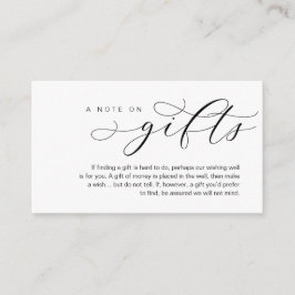 Una Nota Sobre Regalos De Boda, Hermosa Elegancia 