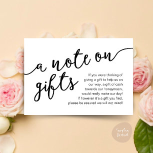 Una Nota Sobre Regalos, Deseos De Efectivo Del Fon