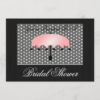 Una novia paraguas rosa o una invitación a Baby Sh