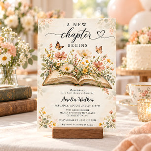 Una nueva etapa Invitación de Baby Shower de libro