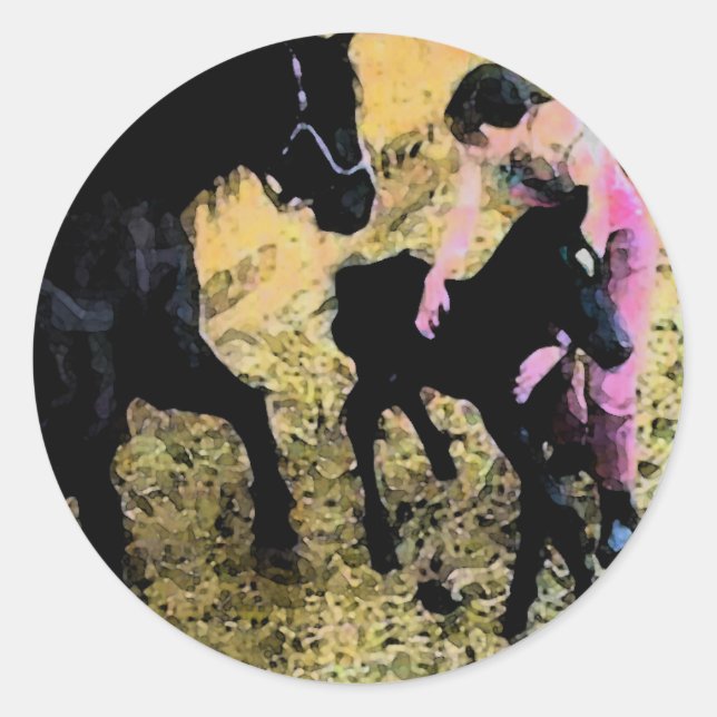 Una nueva madre Pegatina (Anverso)