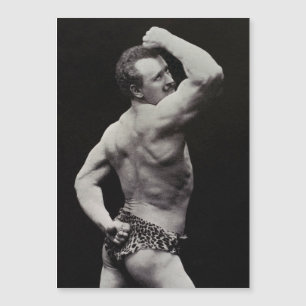 Una nueva pose de los hombres fuertes Eugen Sandow