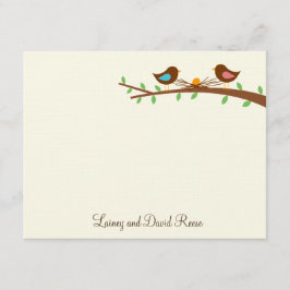 Una nueva tarjeta de agradecimiento para huevos