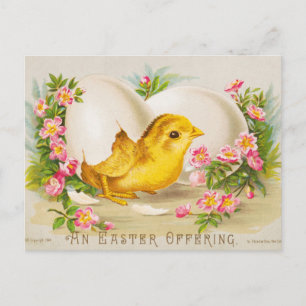 "Una ofrenda de Pascua" Tarjeta Victoriana Vintage
