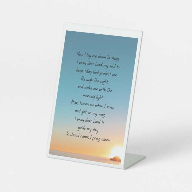 Una oración en la noche. señal de peatón (Anverso)