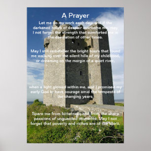 Una Oración En Un Castillo De Posters