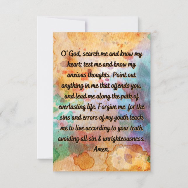 Una Oración Por La Justicia 2 Tarjeta De Saludo Pl (Anverso)