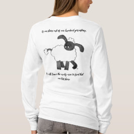 "Una oveja perdida", camiseta de manga larga y lla