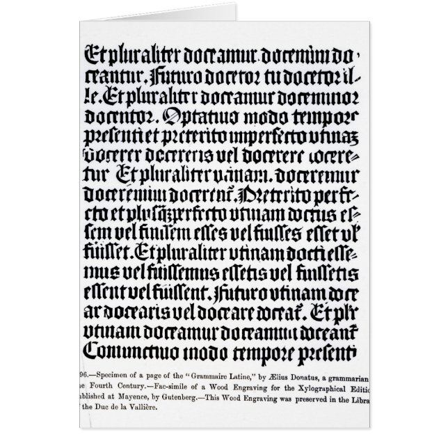 Una página del 'Grammaire Latine (Frente)