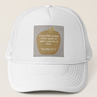 Una palabra hablada apto, manzanas del oro, gorras