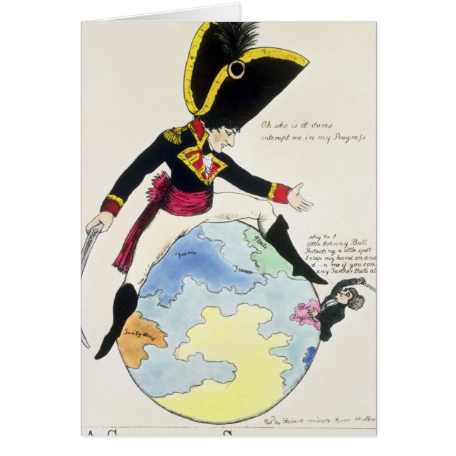 Una parada a un paso grande sobre el globo, 1803 (Frente)