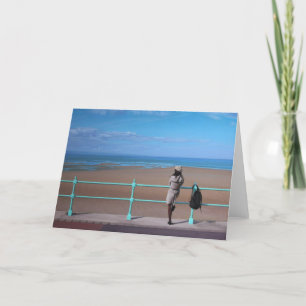 Una parada en la manera. Tarjeta de felicitaciones