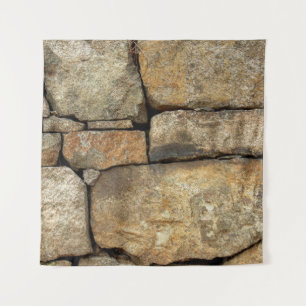 Una pared de piedra hecha de telas de fondo de ado