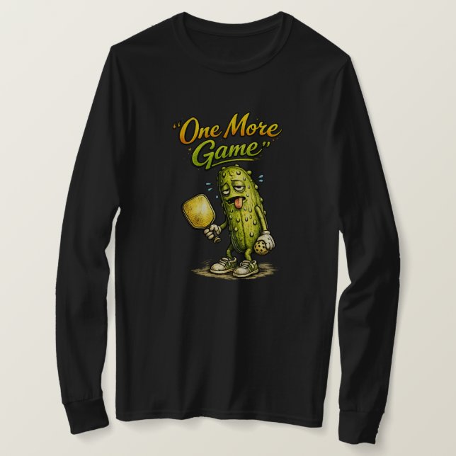 Una partida más divertida camiseta de pickleball  (Anverso del diseño)