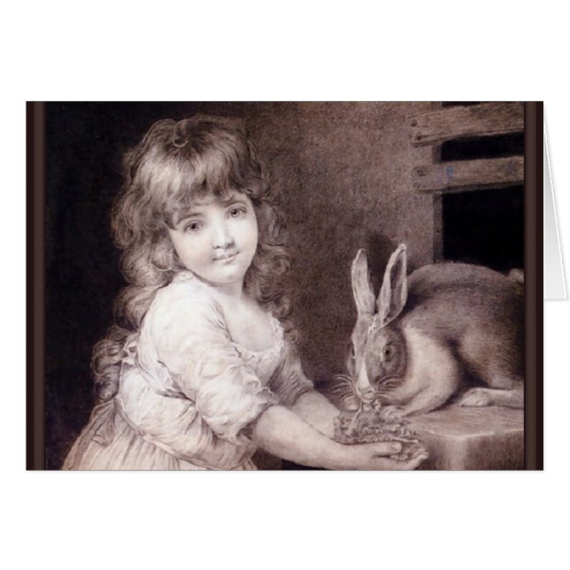Una Pascua Feliz... Vintage Easter Card (Anverso (Horizontal))
