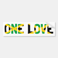 Una pegatina para la bandera de Jamaica de amor