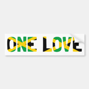 Una pegatina para la bandera de Jamaica de amor