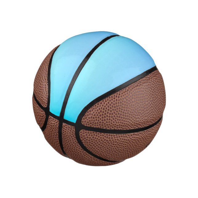 Una pelota de baloncesto con paneles azul cielo y  (Angular)