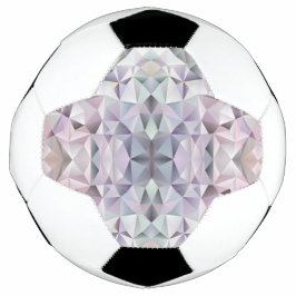 Una pelota de fútbol presenta un patrón de cristal