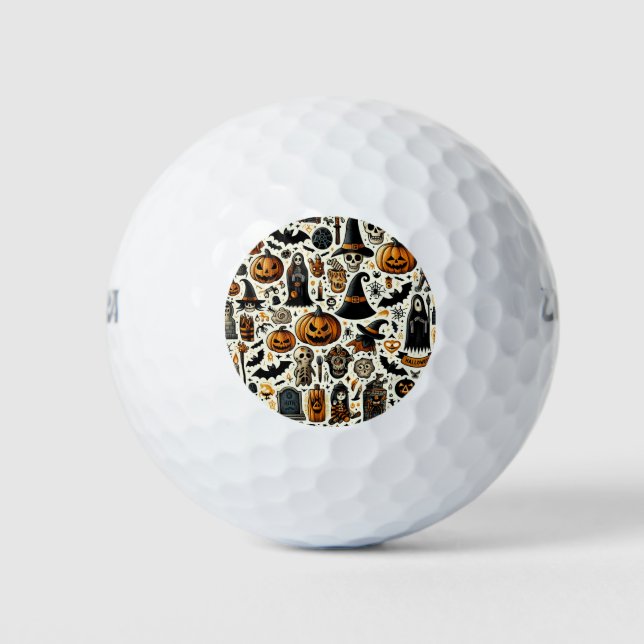 una pelota de golf conmemorativa para Halloween (Anverso)