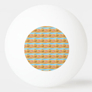 Una pelota de ping pong para camellos