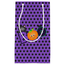 Una pequeña bolsa de regalo de Halloween con un Bo