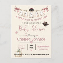 Una pequeña boo está casi lista Invitación de fant