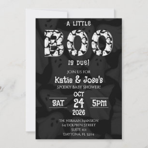 Una pequeña boo está en camino Invitación de baby