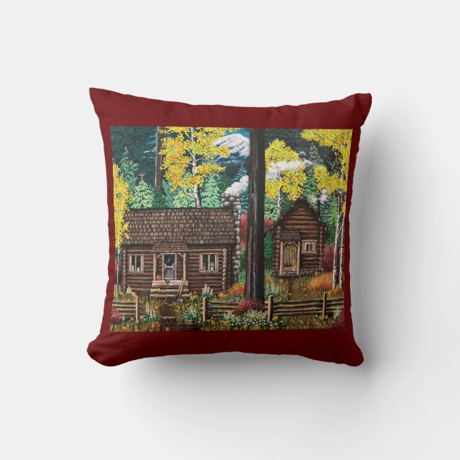 Una pequeña cabaña en la almohada del Woods (Anverso)
