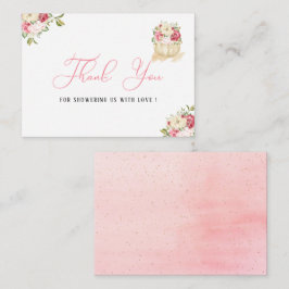 Una pequeña calabaza dulce tarjeta de agradecimien